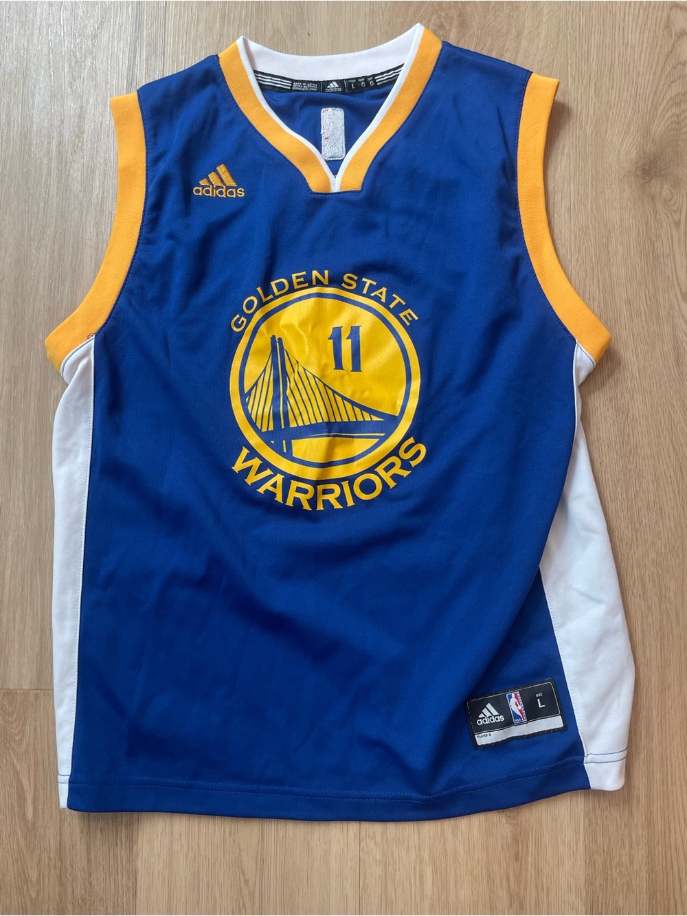 Klay Thompson blue warriors jersey youth large